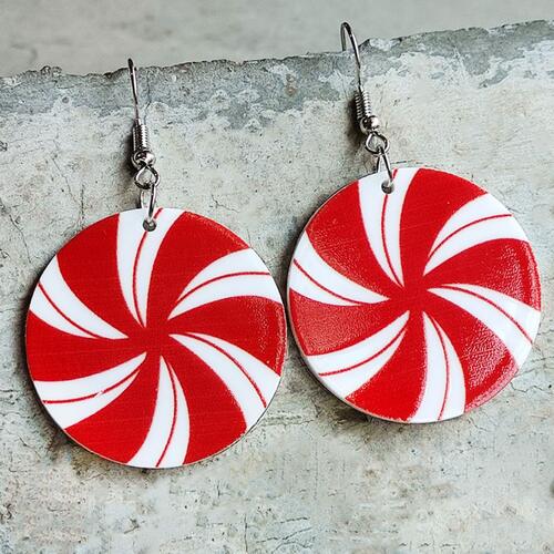 Christmas Themed Acrylic Dangle Earrings Style I One Size