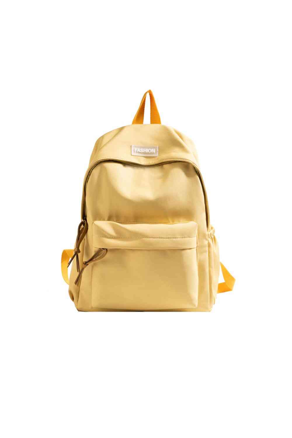 Adored FASHION Polyester Backpack Pastel Yellow One Size