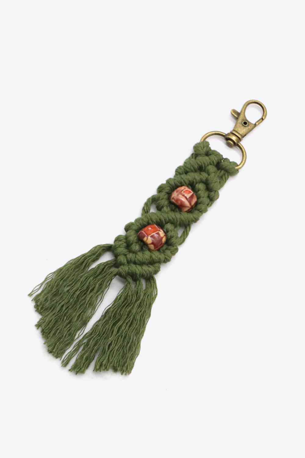 Assorted 4-Pack Handmade Macrame Fringe Keychain