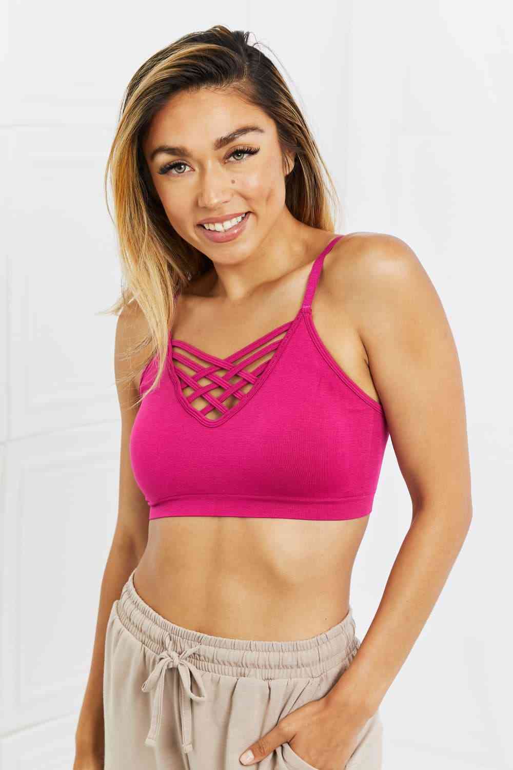 Zenana On The Go Full Size Detail Bralette