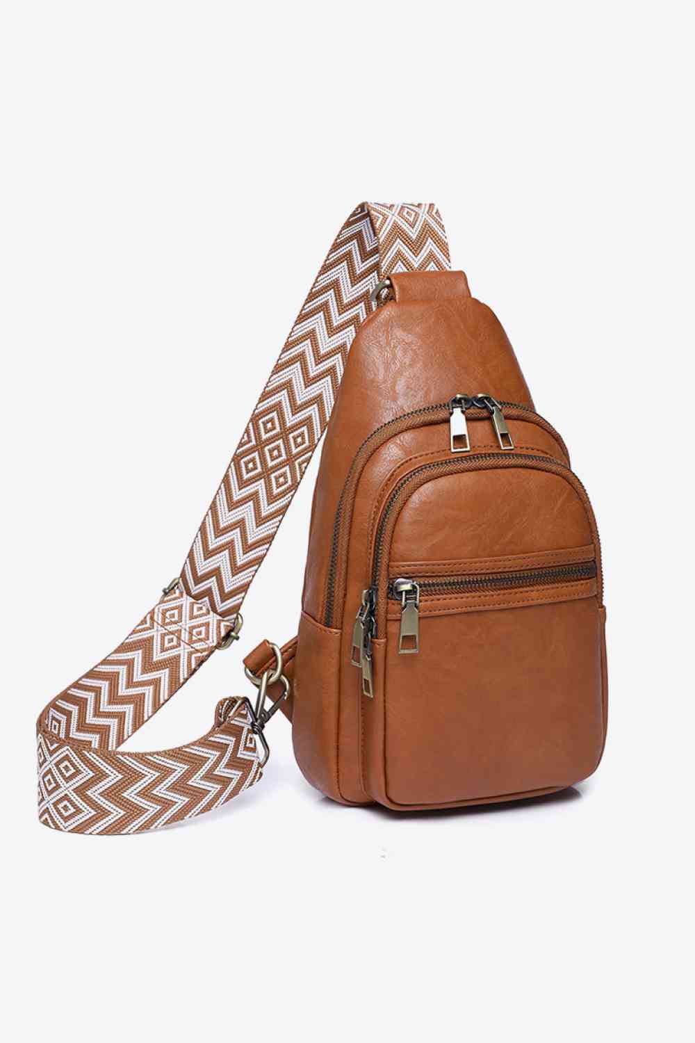 Adored It's Your Time PU Leather Sling Bag Ochre One Size