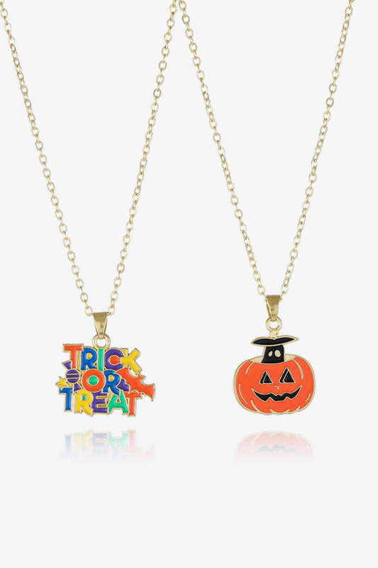 Two-Piece Halloween Theme Necklace Set Style I One Size