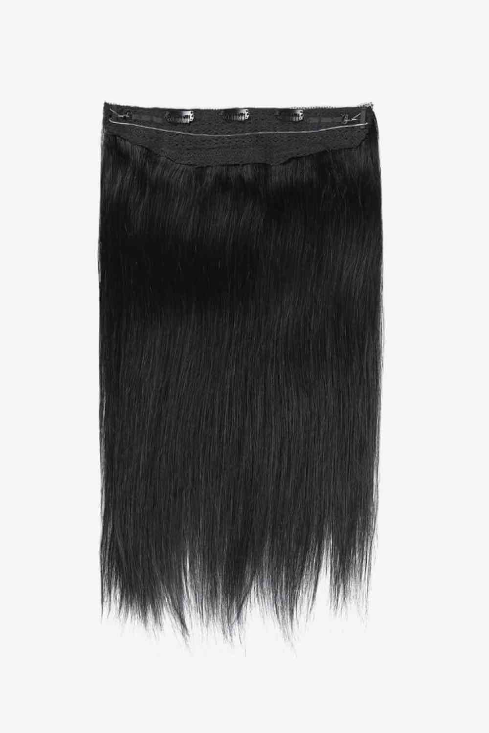 16" 80g Indian Human Halo Hair Black One Size