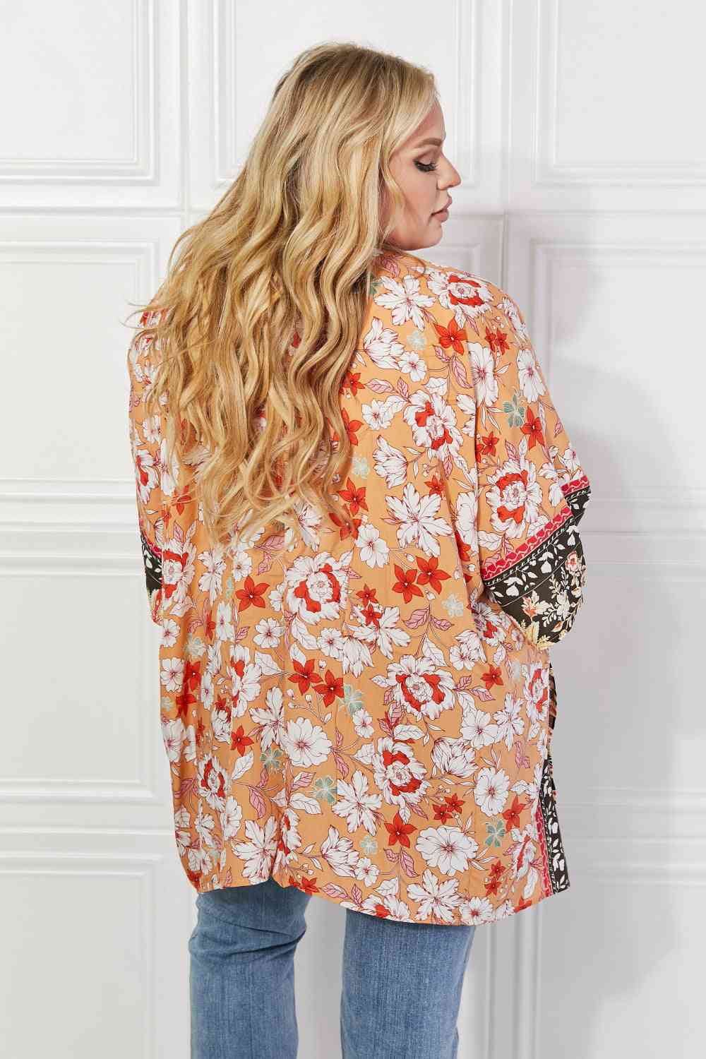 Justin Taylor Peachy Keen Cover-Up Kimono