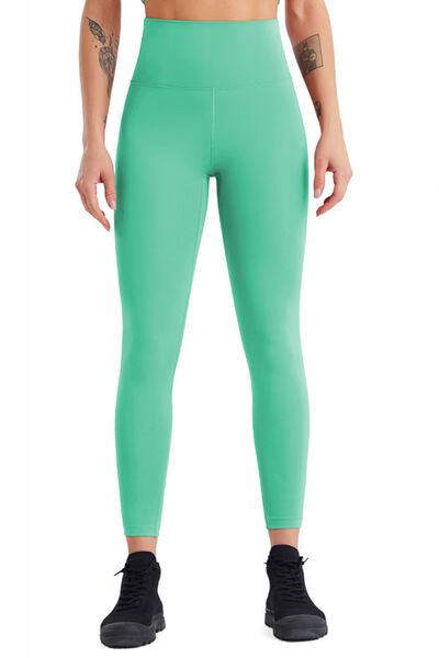 High Waist Active Pants Mint Green