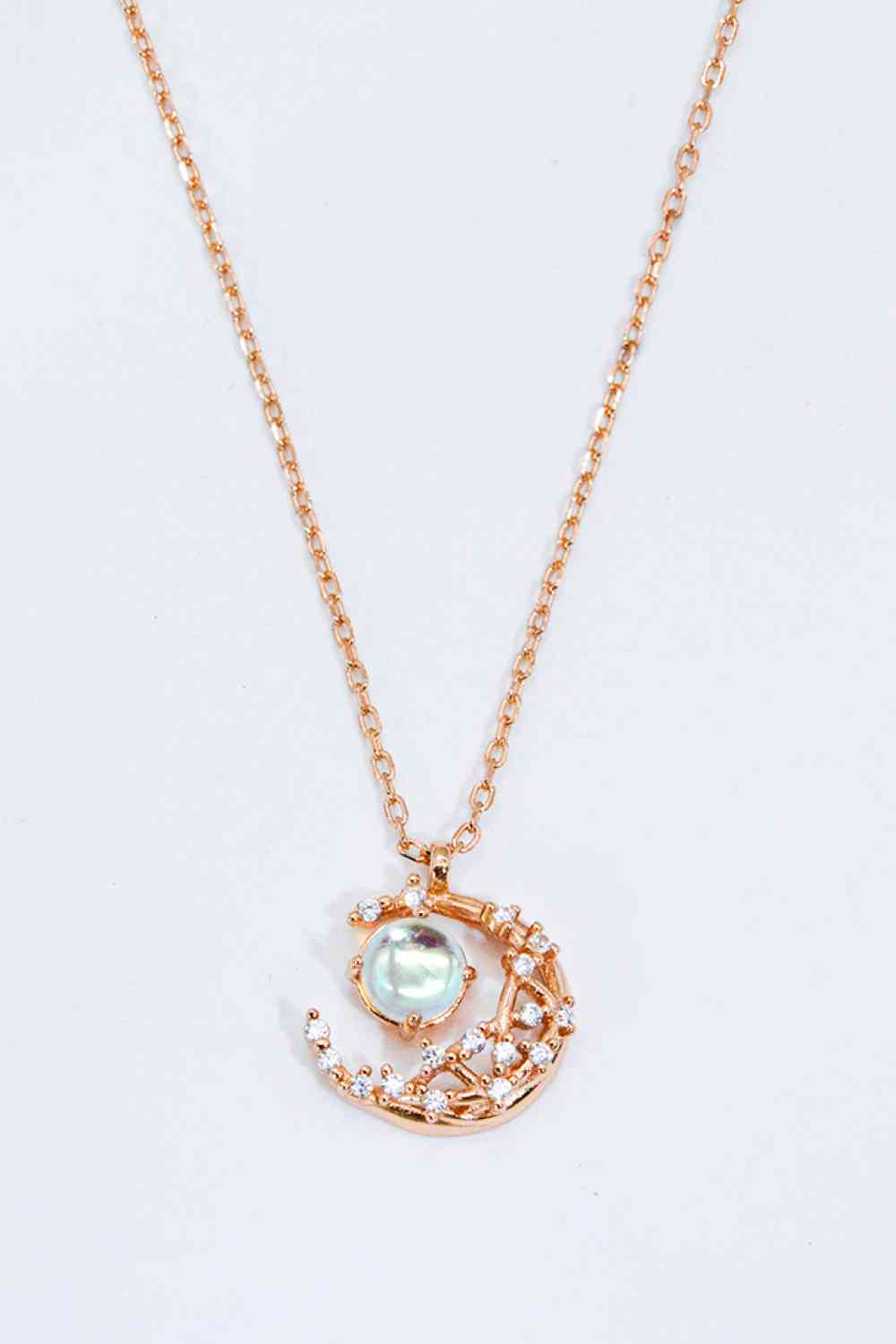 Where It All Began Moonstone Necklace Moonstone/Rose Gold One Size