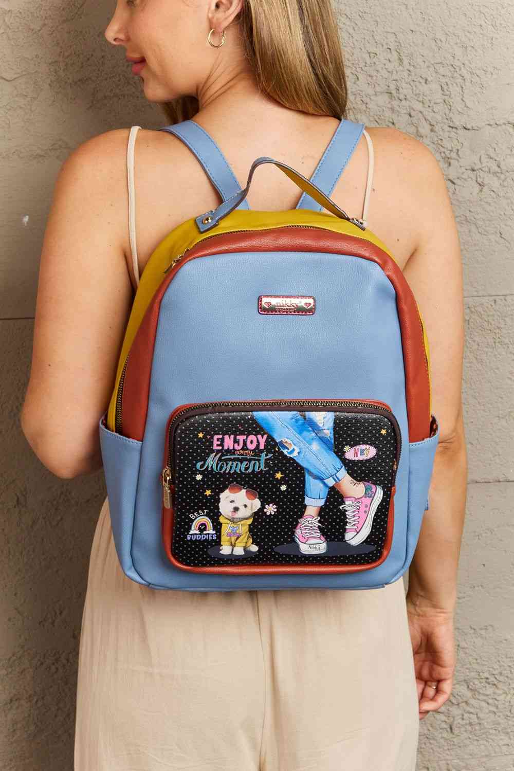 Nicole Lee USA Nikky Fashion Backpack Enjoy Every Moment One Size