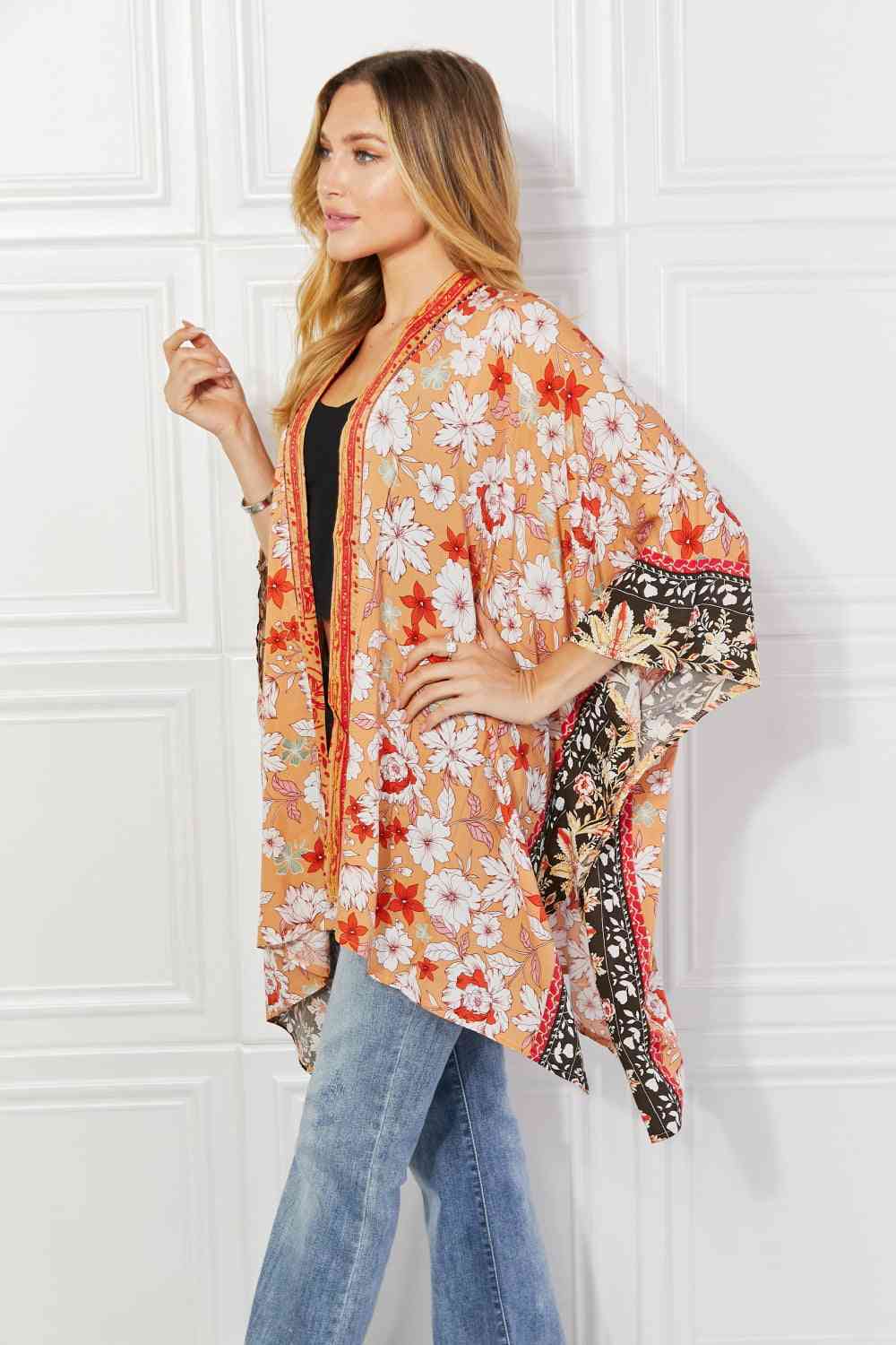 Justin Taylor Peachy Keen Cover-Up Kimono