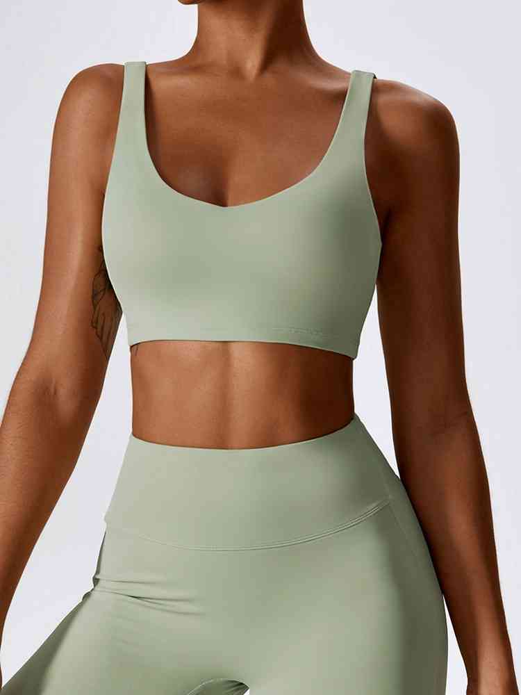 V-Neck Sleeveless Tank Top Sage