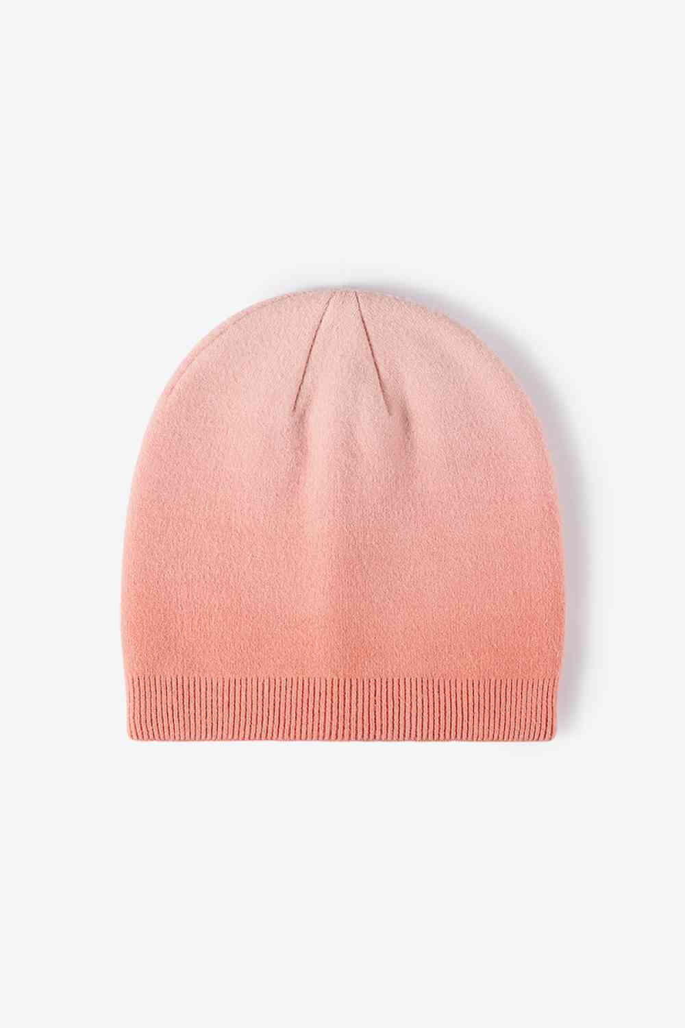 Gradient Knit Beanie Pink One Size
