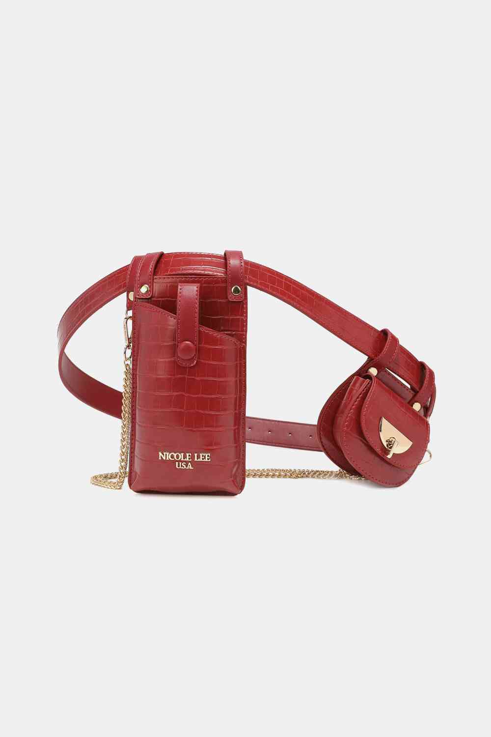 Nicole Lee USA Aurelia Belt Bag Red One Size