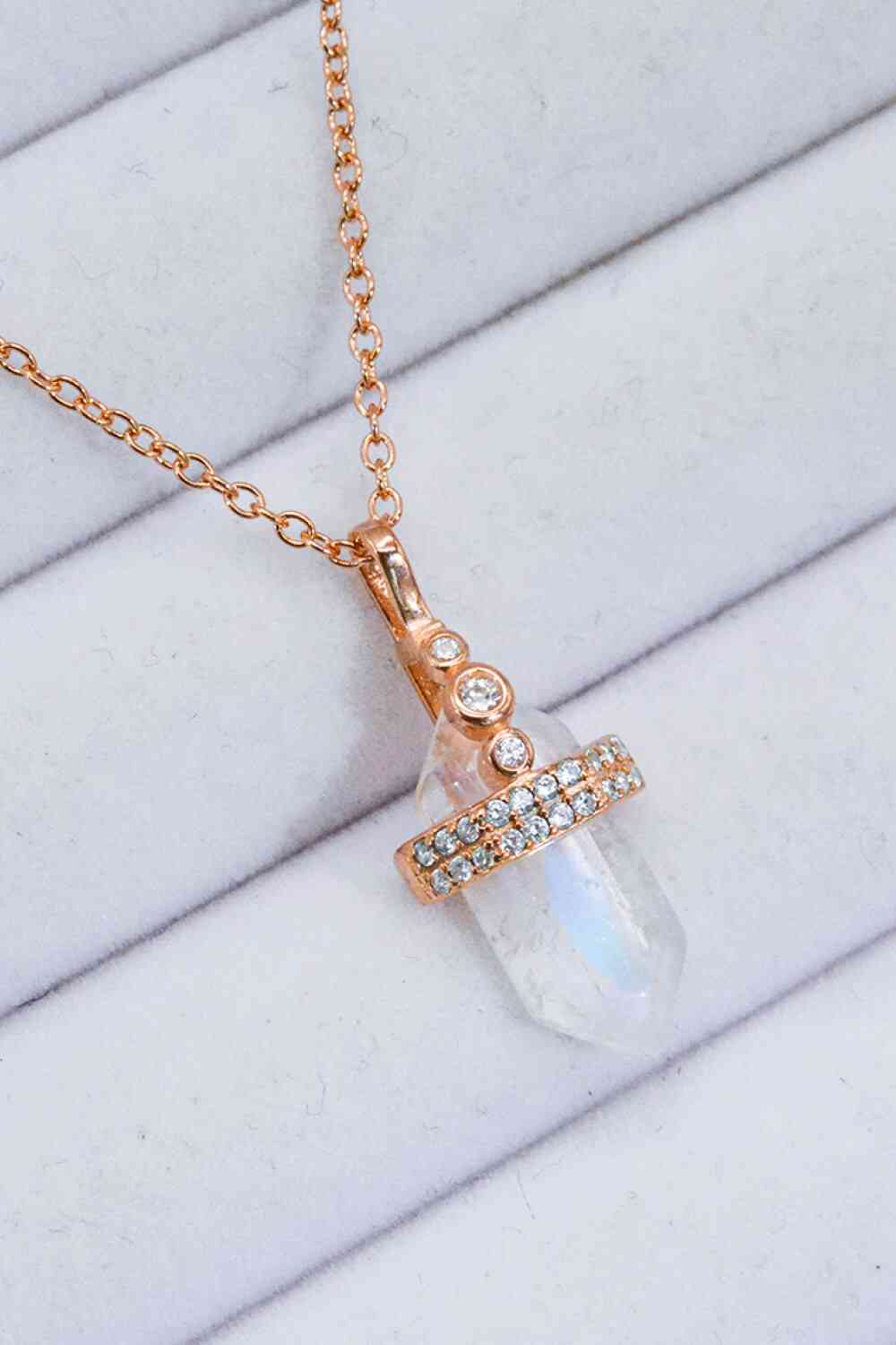 925 Sterling Silver Moonstone Pendant Necklace Moonstone One Size