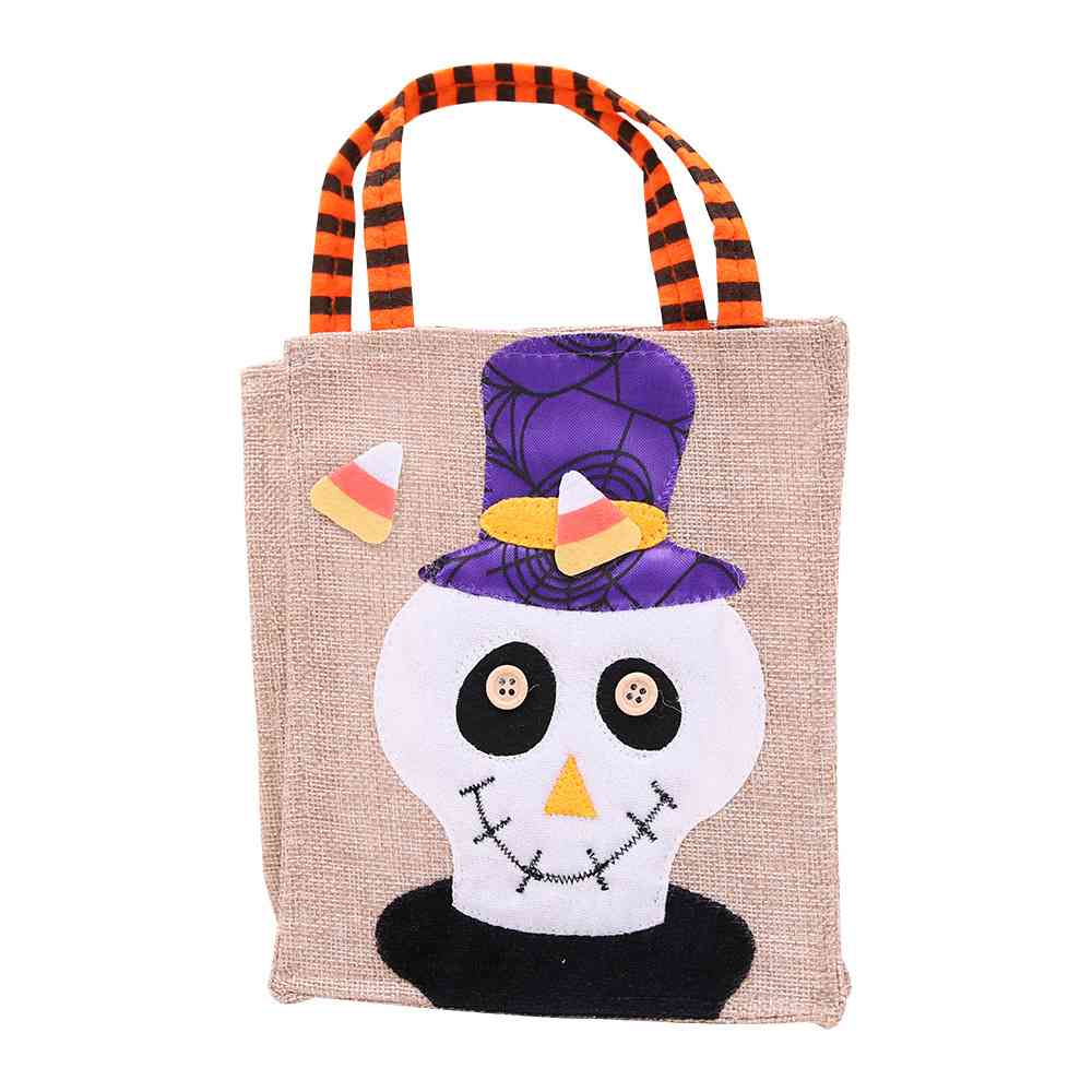Assorted 2-Piece Halloween Element Handbags Skull One Size