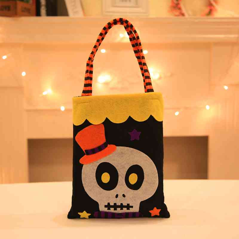 Assorted 2-Piece Halloween Element Handbags Skull One Size