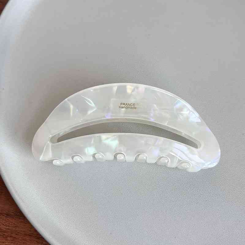 Acetate Hair Claw Clip White One Size